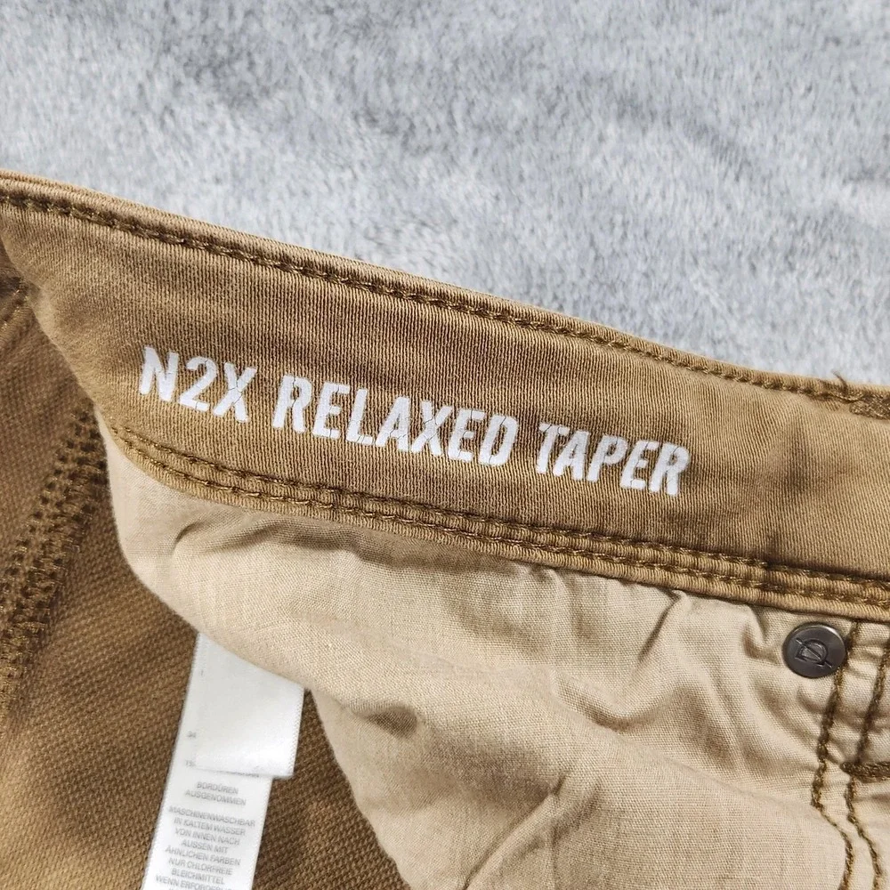 DU/ER‎ Jeans Mens 34x30 Beige N2X Relaxed Taper Stretch 5 Pocket Pants Casual